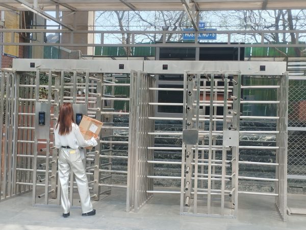 Dual Lane Full Height Turnstiles installed at Amity University